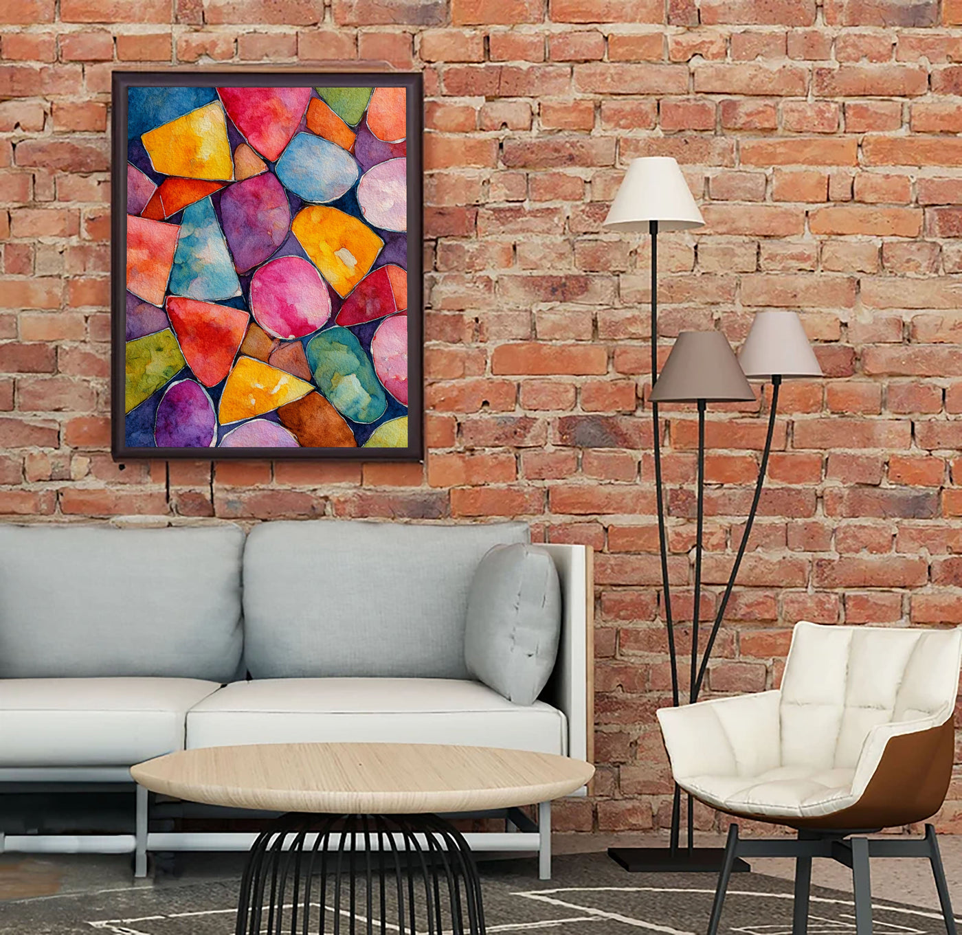 Textured Geometric Vibrancy | Colorful Shapes