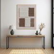 Textured Geometric Minimalism | Beige Brown