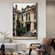 Textured Manor Elegance | Beige Gray