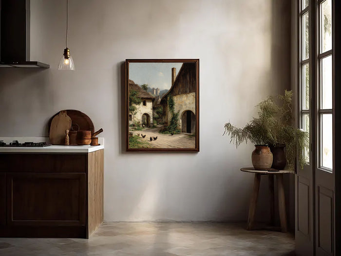 Textured Rural Charm | Beige Green