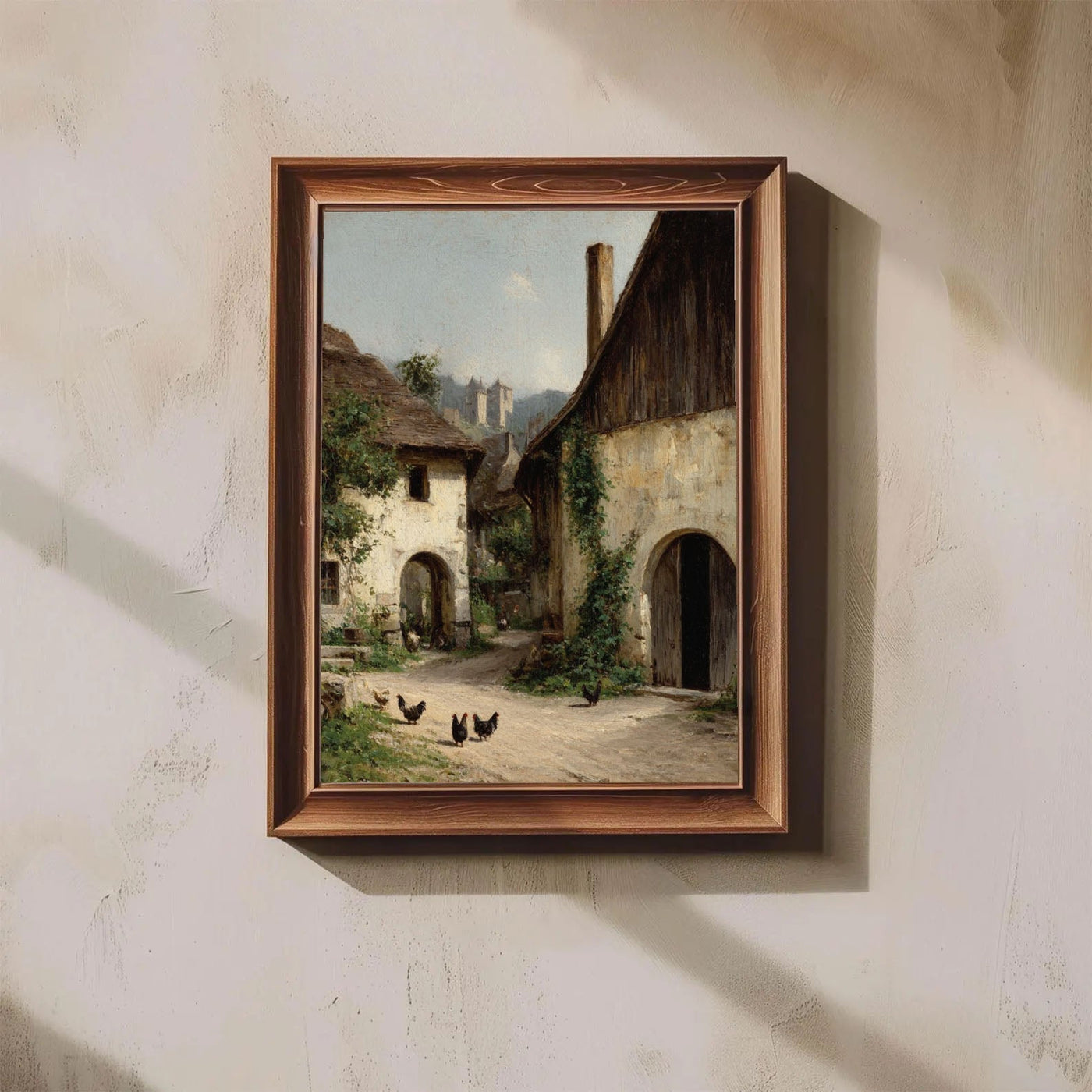 Textured Rural Charm | Beige Green