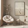 Textured Figure Serenity | Beige Black