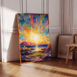 Textured Sunset Radiance | Colorful Horizo