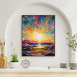 Textured Sunset Radiance | Colorful Horizo