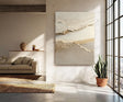 Textured Earthy Flow | Beige Vein