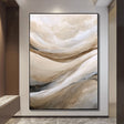 Textured Landscape Flow | Beige Wave
