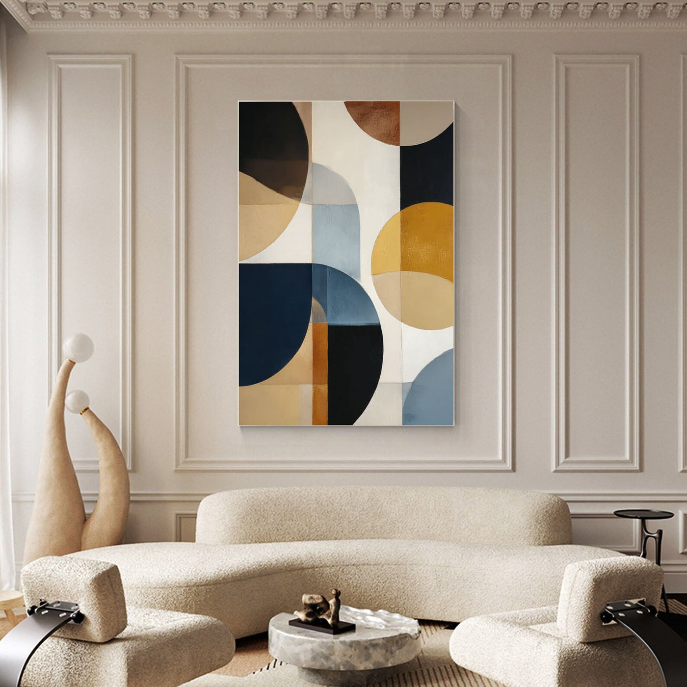 Geometric Circle Chic | Retro Hue