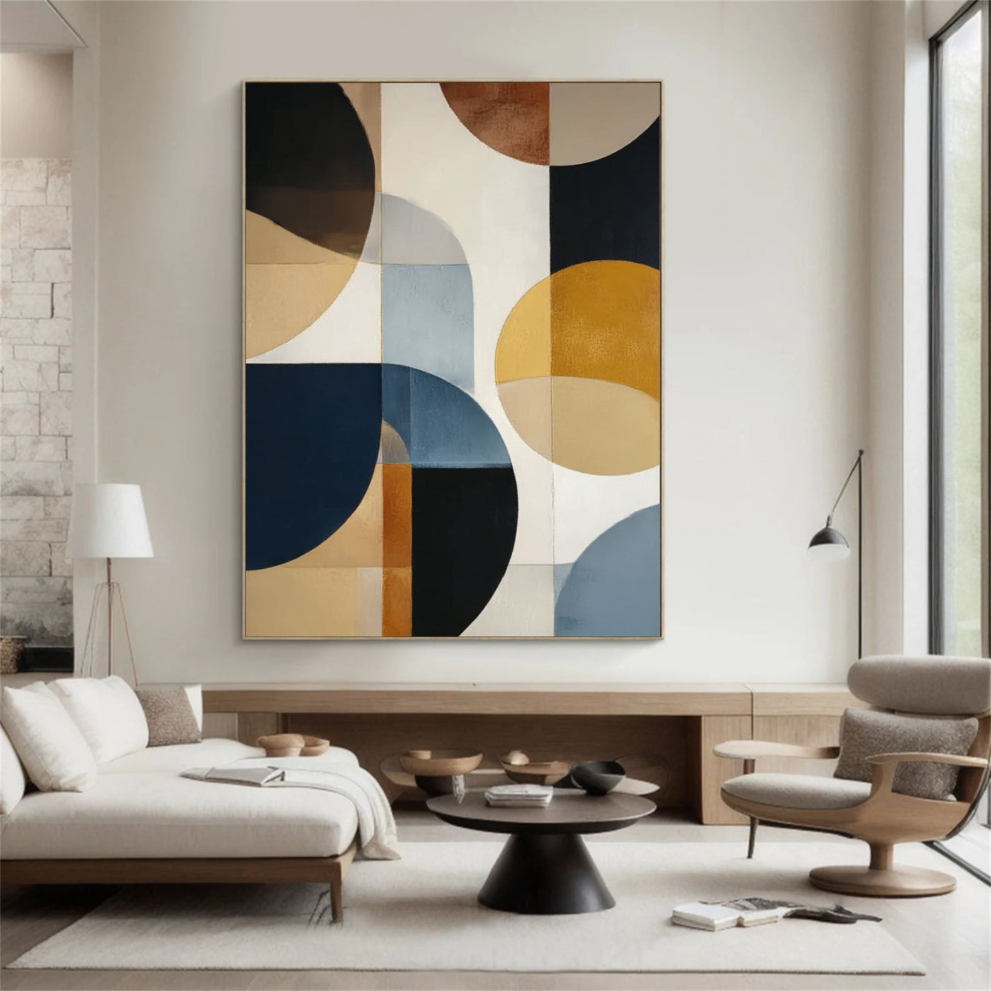 Geometric Circle Chic | Retro Hue