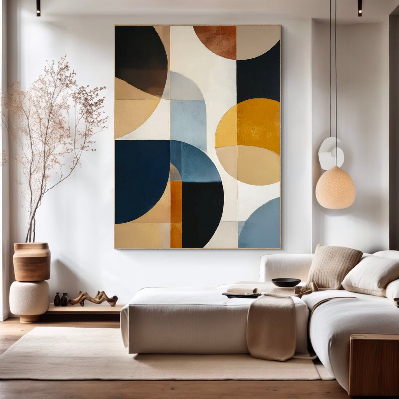 Geometric Circle Chic | Retro Hue