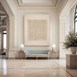 Textured Grid Minimalism | Beige Weave