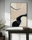 Textured Curved Minimalism | Beige Flow