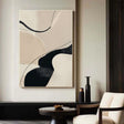 Textured Curved Minimalism | Beige Flow