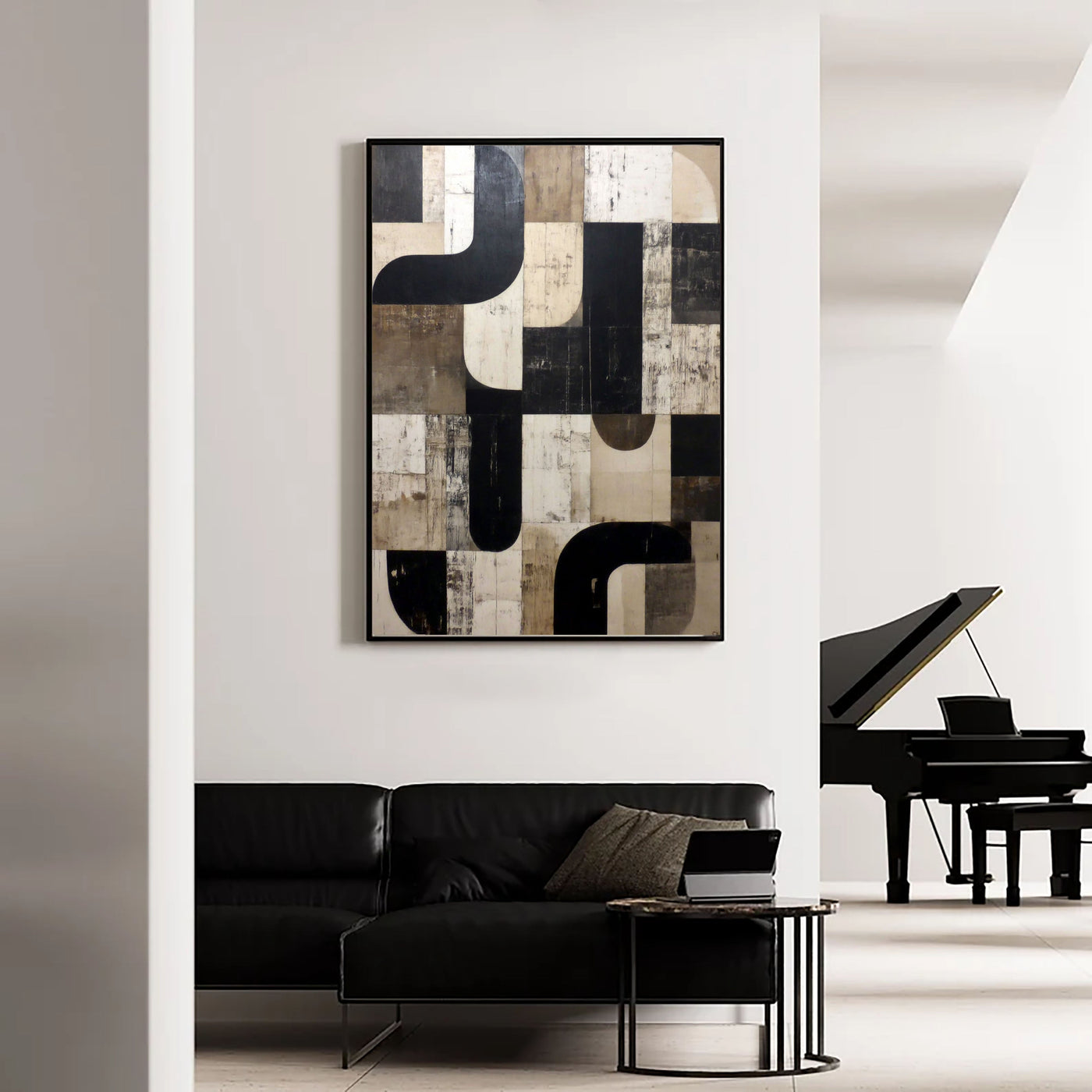 Textured Geometric Chic | Neutral Curve