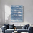 Textured Coastal Strata | Cerulean White