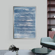 Textured Coastal Strata | Cerulean White