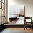 Textured Reeds Shoreline | Blush Crimson