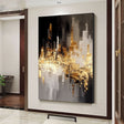 Gilded City Skyline | Night Reflections