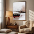 Textured Reeds Shoreline | Blush Crimson