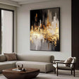 Gilded City Skyline | Night Reflections