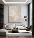 Textured Wave Serenity | Beige White