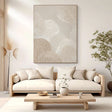 Textured Wave Serenity | Beige White