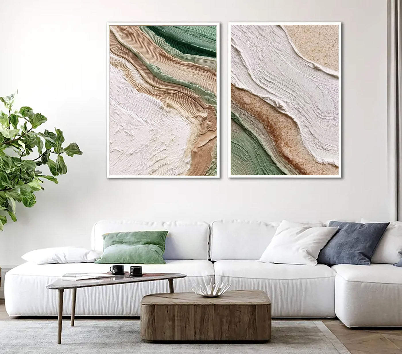 Earthy Textured Layers | Sage Green