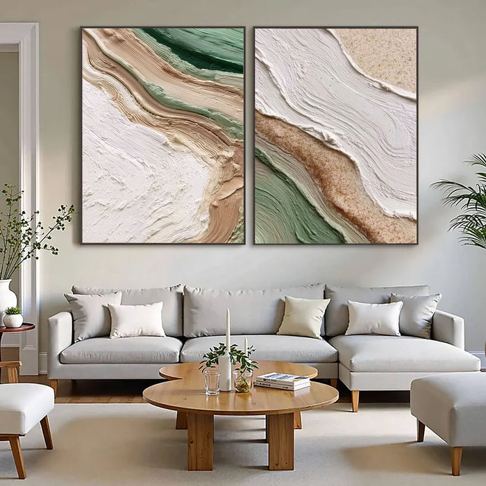 Earthy Textured Layers | Sage Green