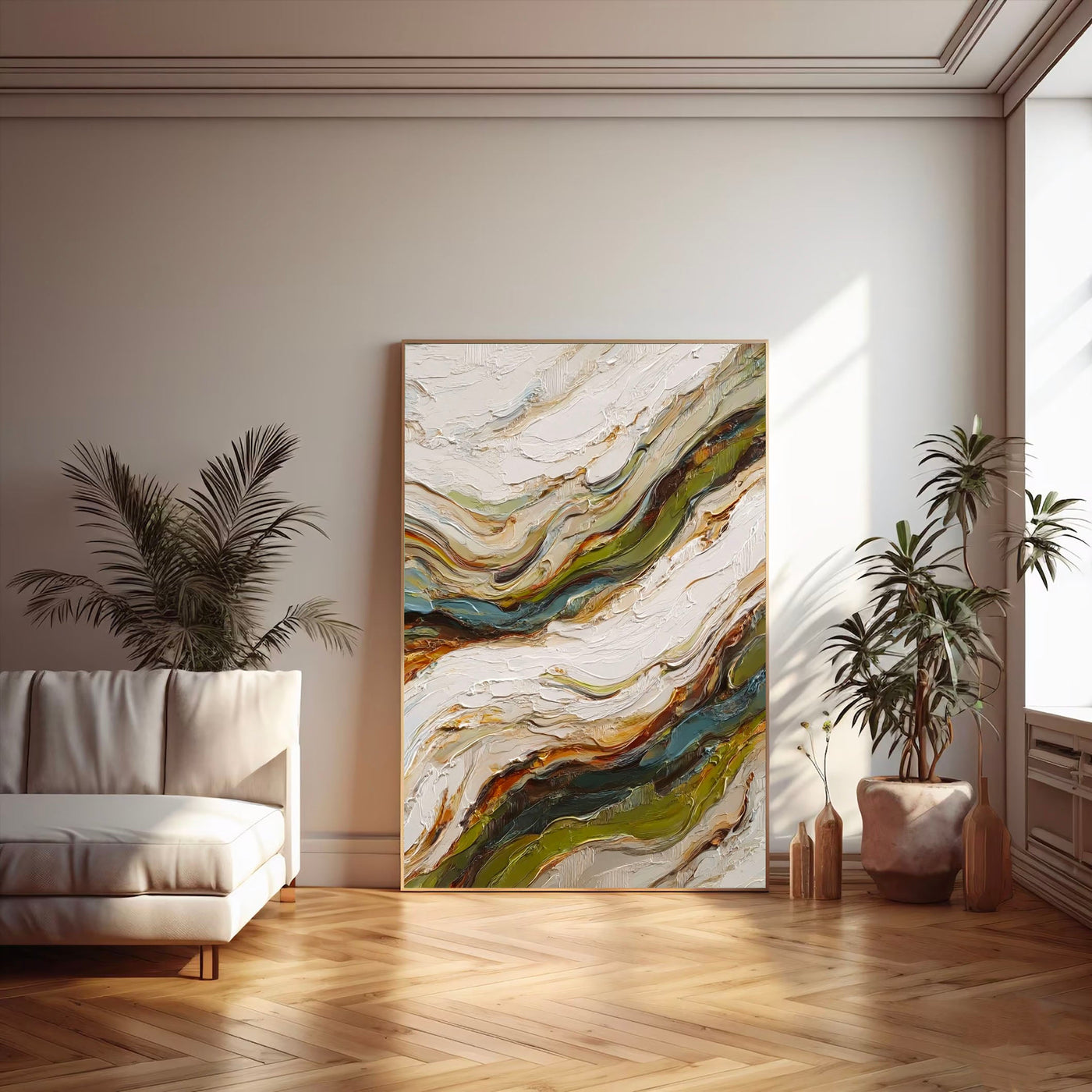 Textured Swirl Opulence | Earthy Hues