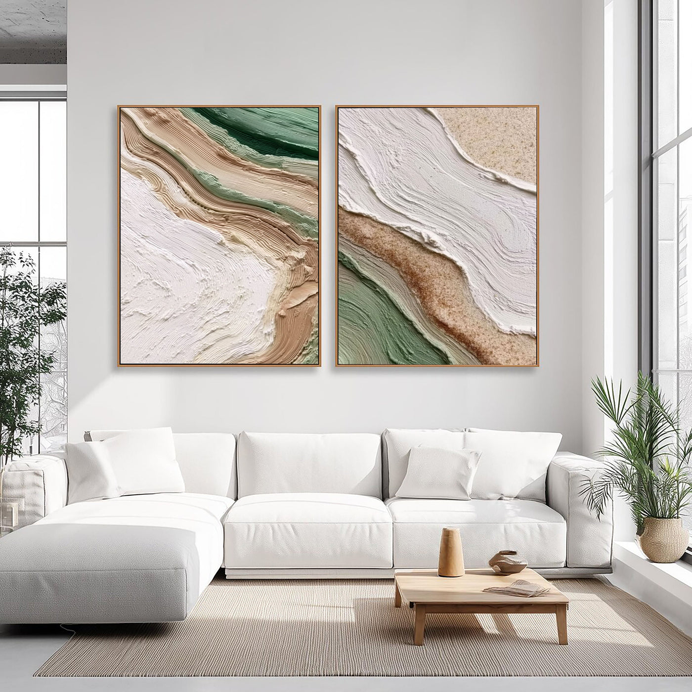 Earthy Textured Layers | Sage Green
