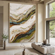 Textured Swirl Opulence | Earthy Hues