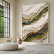 Textured Swirl Opulence | Earthy Hues