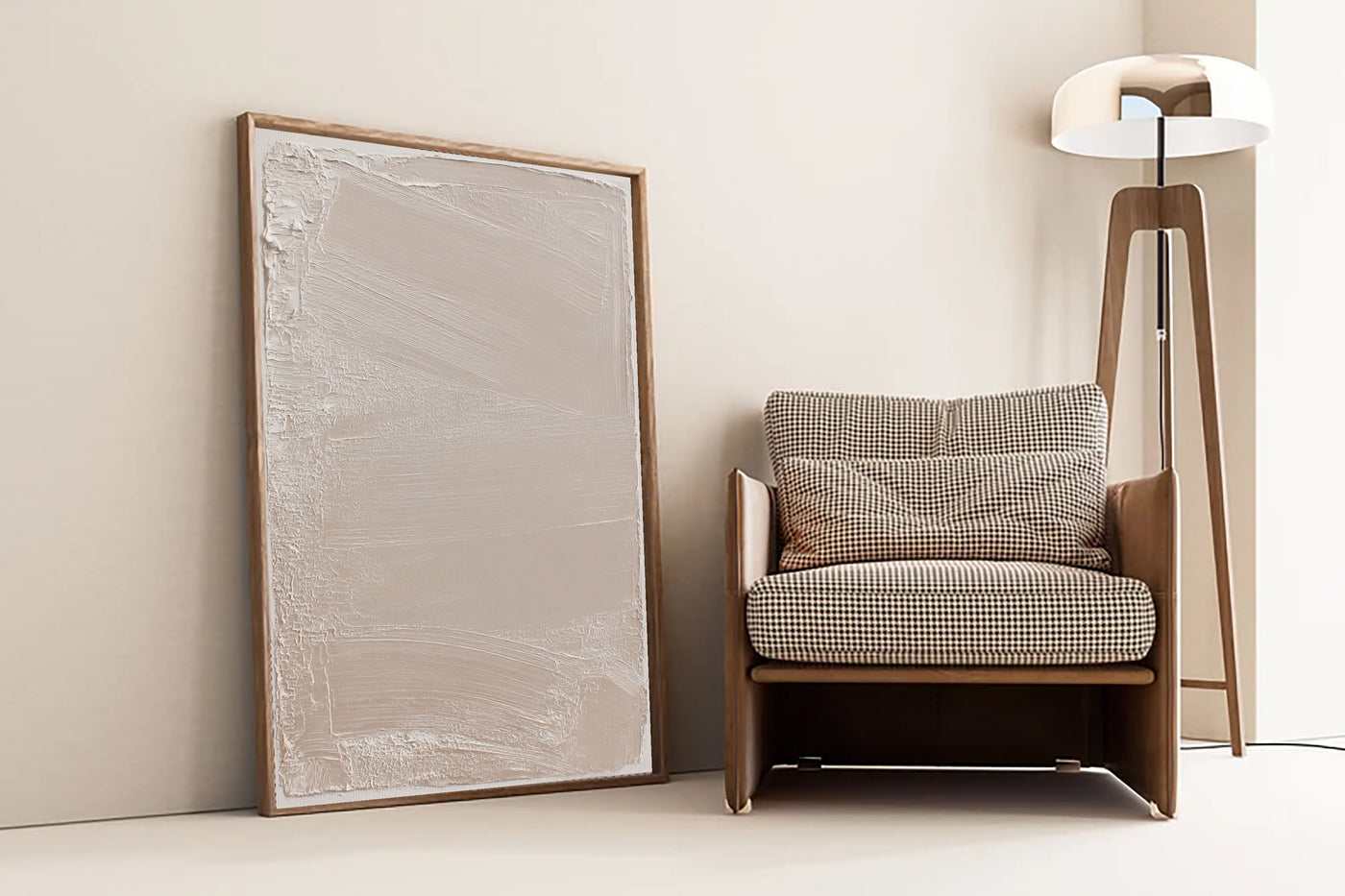 Textured Neutral Elegance | Pale Beige