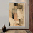 Layered Abstract Collage | Soft Neutral Harmony