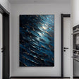 Textured Midnight Tide | Gilded Ripples
