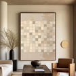Neutral Grid Serenity | Mosaic Hues