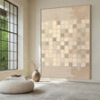 Neutral Grid Serenity | Mosaic Hues