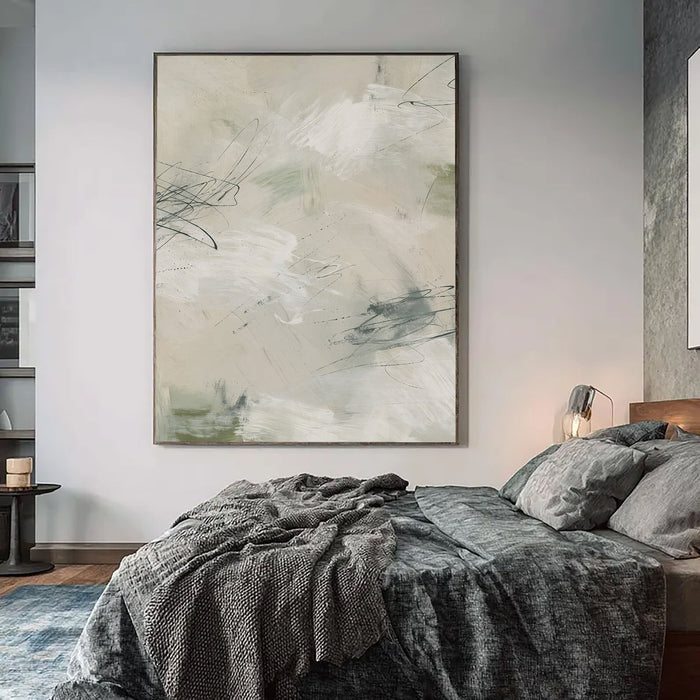 Serene Gestural Abstraction | Sage Hues