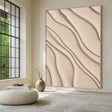 Sculpted Sand Ripples | Soft Beige Flow