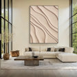 Sculpted Sand Ripples | Soft Beige Flow