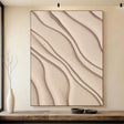 Sculpted Sand Ripples | Soft Beige Flow