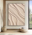 Sculpted Sand Ripples | Soft Beige Flow