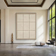 Textured Grid Panels | Pale Ivory