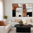 Earthy Tones Abstract | Bold Contrast