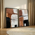 Earthy Tones Abstract | Bold Contrast