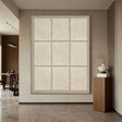Textured Grid Panels | Pale Ivory