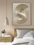 Textured Swirl Contours | Pale Beige