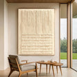 Woven Textured Minimalism | Cream Weave