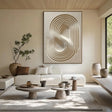 Textured Swirl Contours | Pale Beige