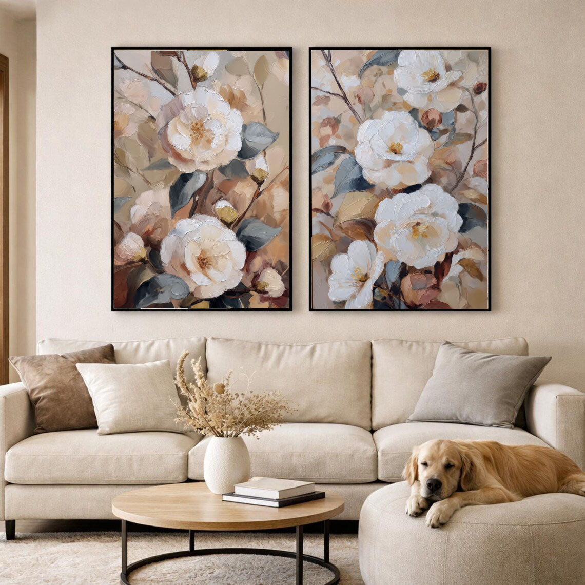 Elegant Floral Duo | Soft Blossoms