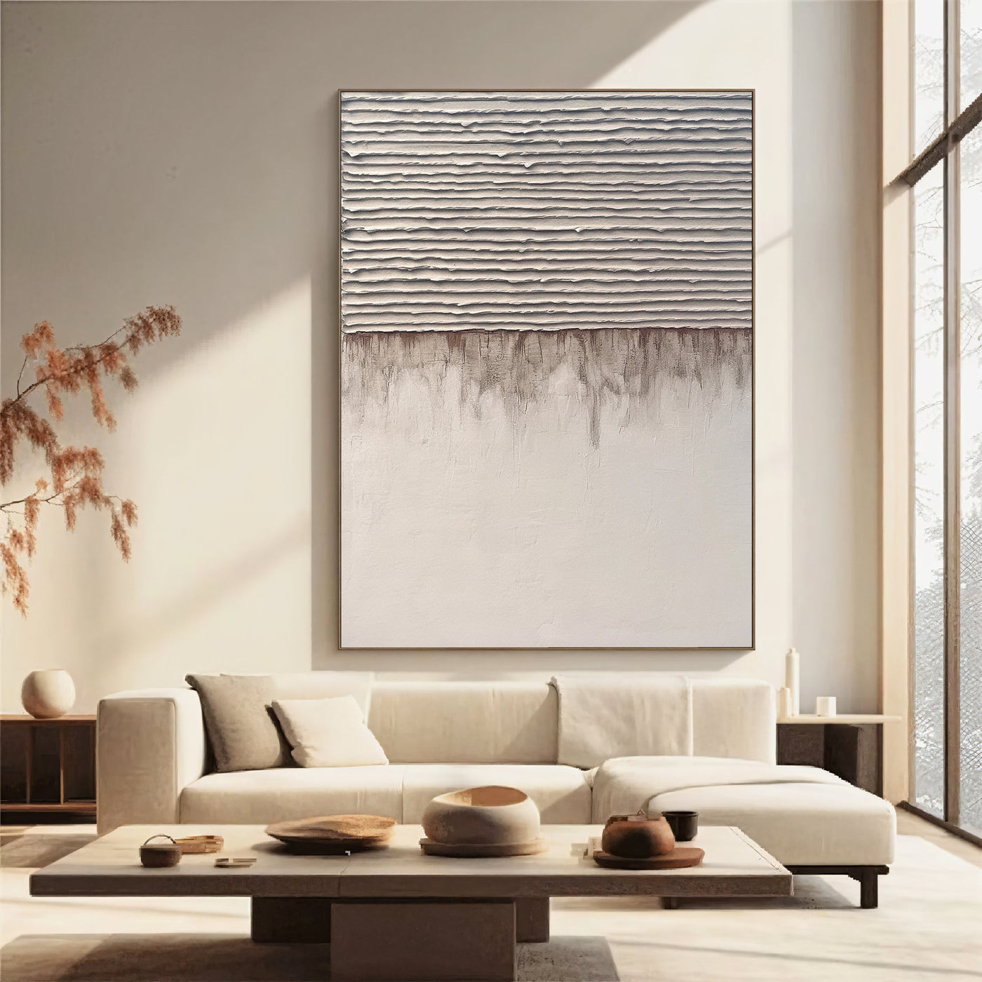 Textured Beige Depth | Taupe Hues
